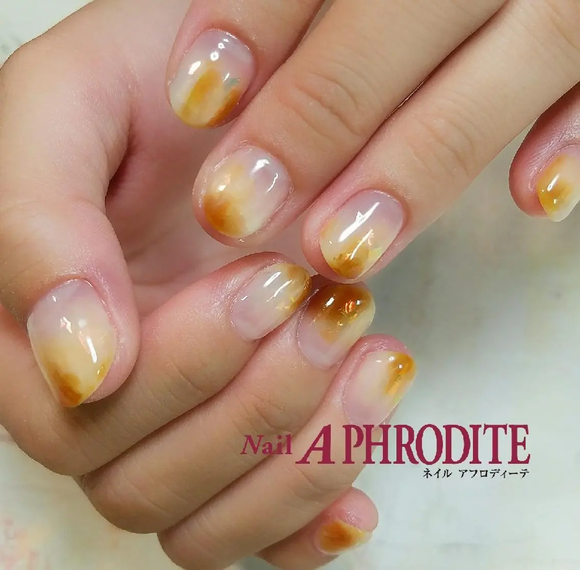 ネイル べっ甲ネイル Nail Aphroditeのネイルデザイン