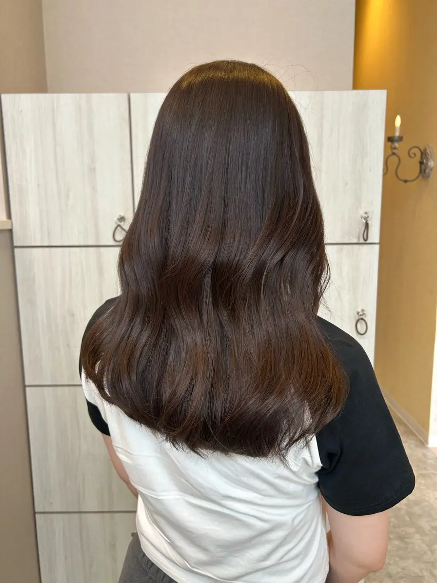 ロング カラー emusalon . Akika‎✮*｡ﾟのヘアスタイル