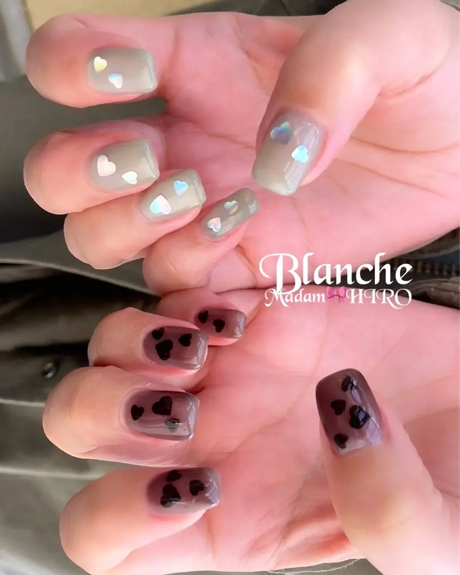 ネイル ハート Lianネイル 寛子Lianのネイルデザイン
