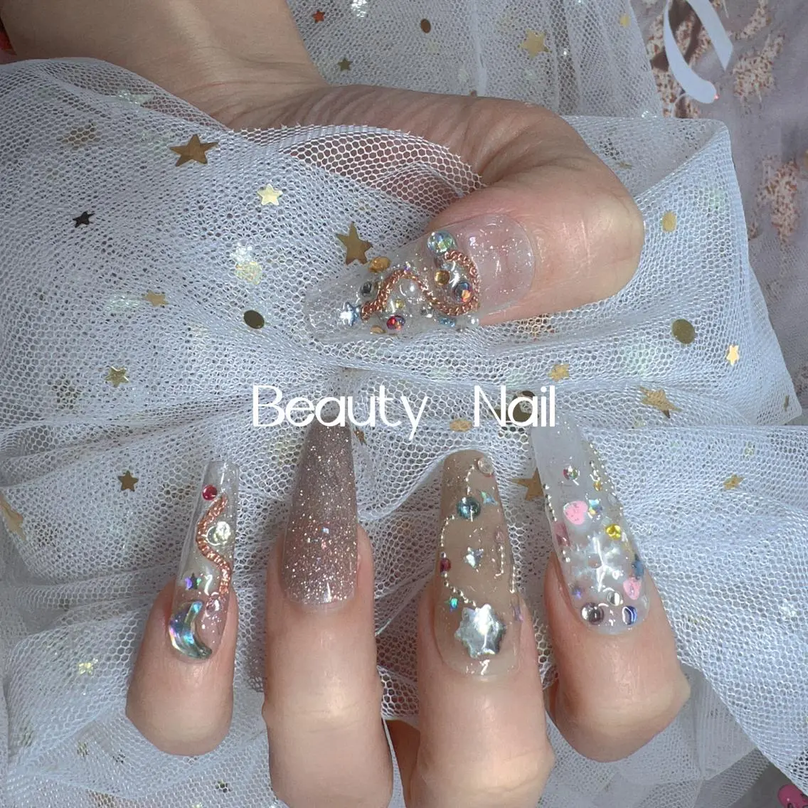 ネイル 冬ネイル クリスマス Moonstone Salonのネイルデザイン