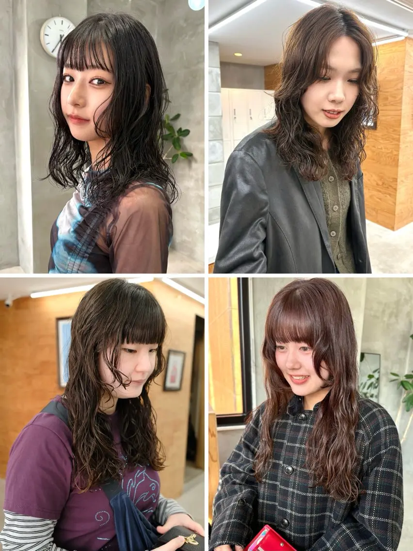 セミロング パーマ セミロングパーマ カット パーマ トリートメント tetohair 森田浩平のヘアスタイル