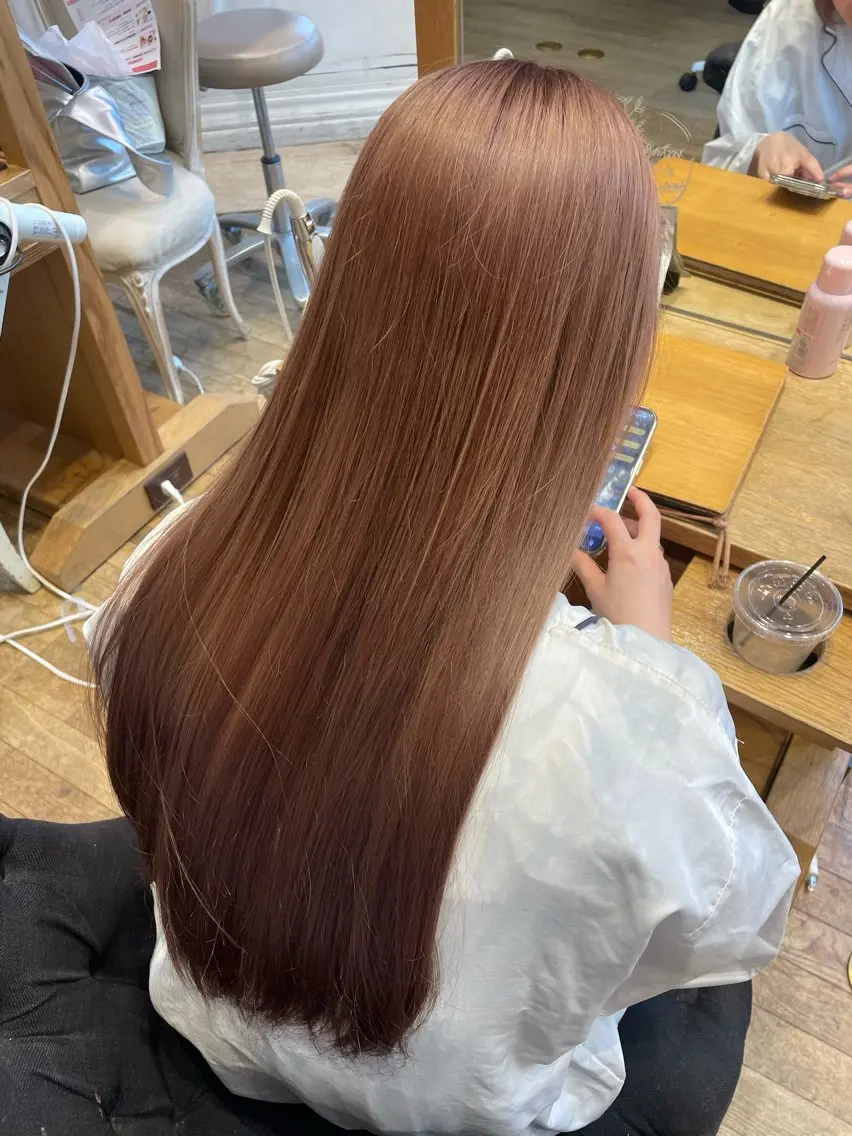ブリーチありの透明感カラー🫧の写真