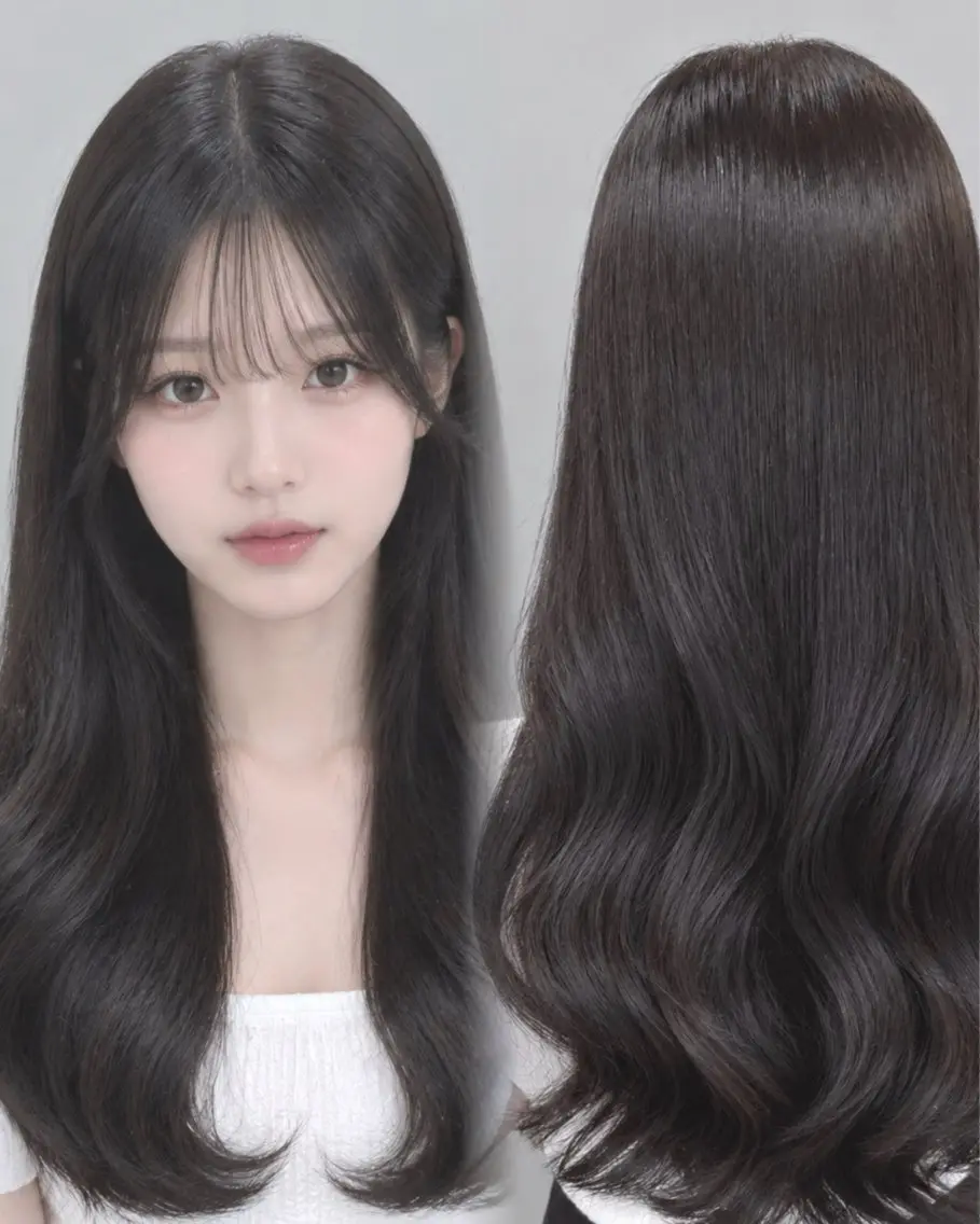 ロング カラー ヘアカラー トリートメント 上品♡ブラウン💎 アレンジ🩰Rimiのヘアスタイル