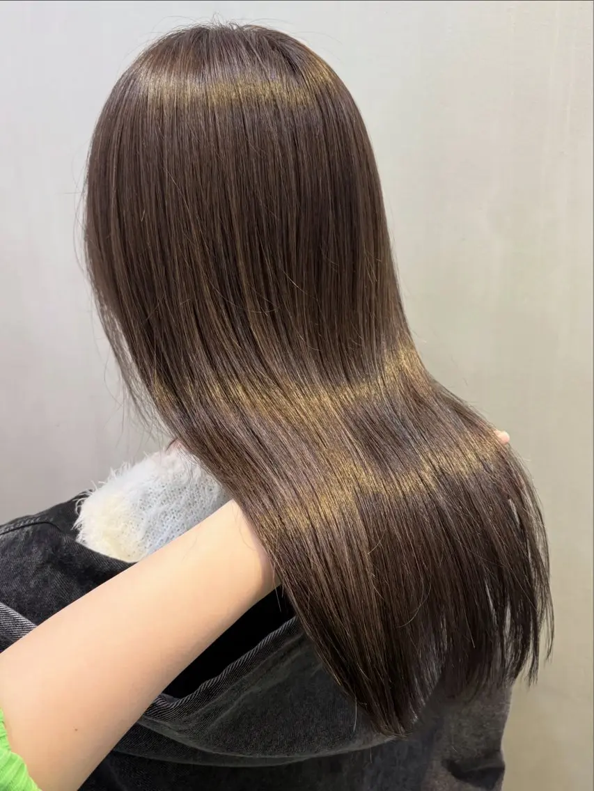 セミロング カラー ヘアカラー ダブルカラー/寒色 カラー/リリカ🦕のヘアスタイル
