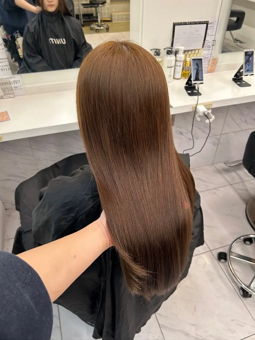 カラー カット ヘアカラー トリートメント ヘッドスパ ヘアセット 🥯縮毛/レイヤー/ ベージュヘア🥯のヘアスタイル