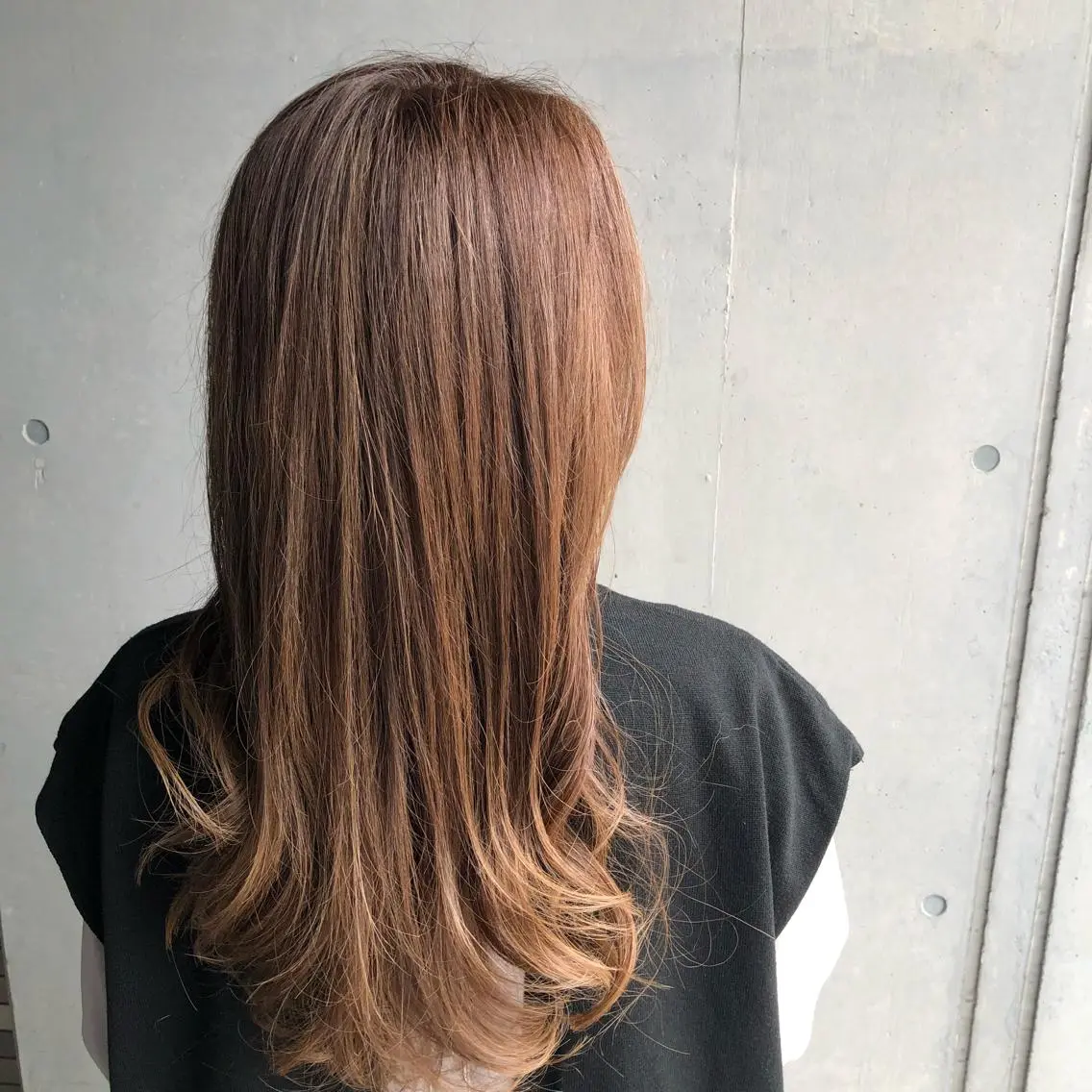ロング ハイライト トリートメント カット ヘアカラー トリートメント Glanz hair 坂牛匠のヘアスタイル