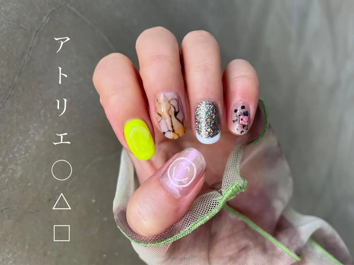 ネイル ニュアンスネイル ハンドネイル アトリエ ○△□のネイルデザイン