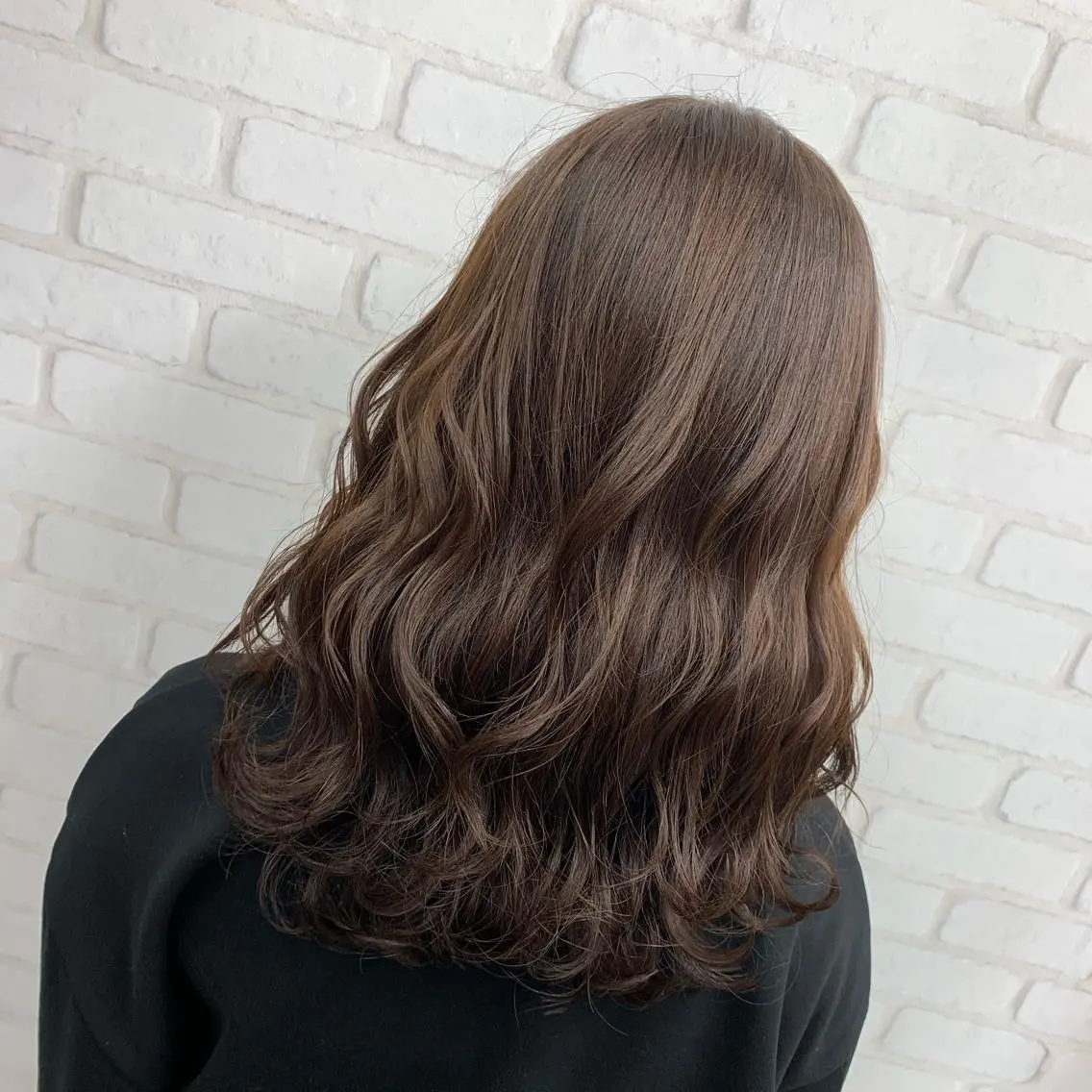 セミロング カラー ブリーチ ブリーチなしカラー ブリーチカラー🫧 森　凪沙のヘアスタイル