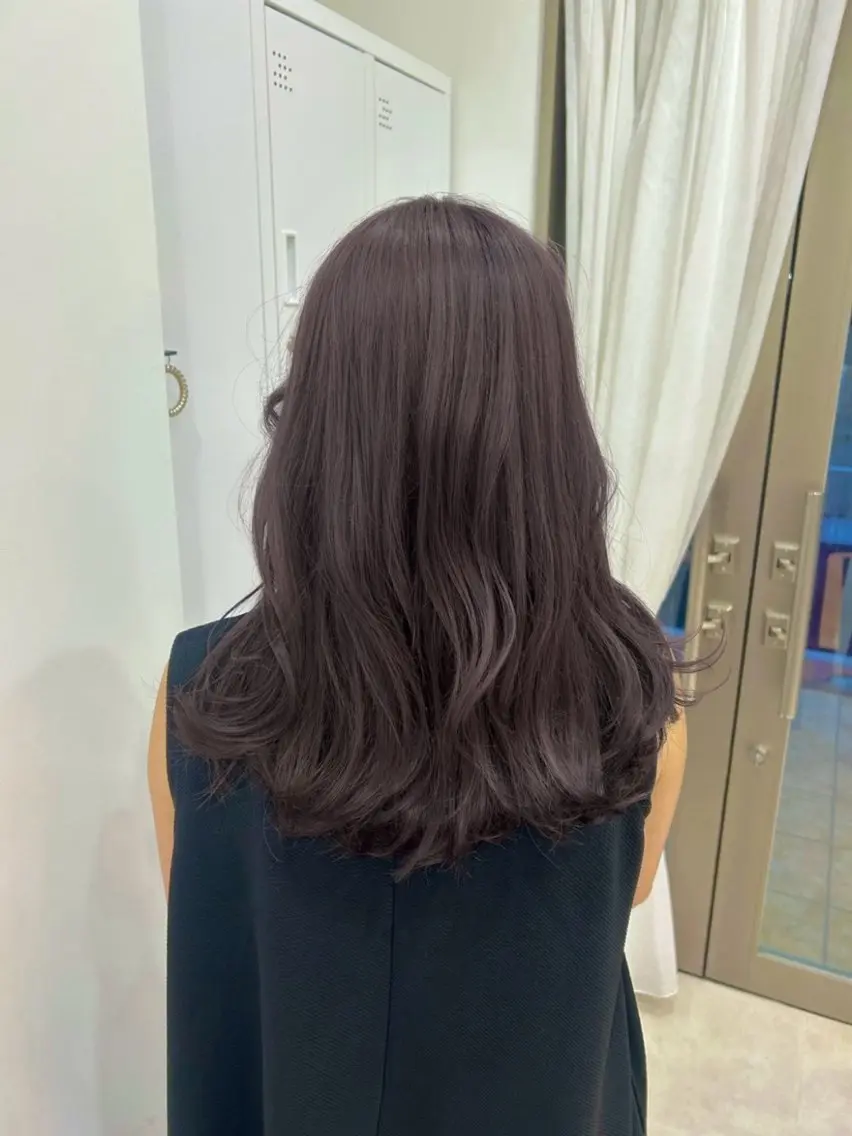 ミディアム カラー ブリーチ ブラウンカラー 透明感カラー ココアブラウン ブリーチなしカラー ヘアカラー Rara瑞穂区/べー ジュ/透明感ブラウンのヘアスタイル