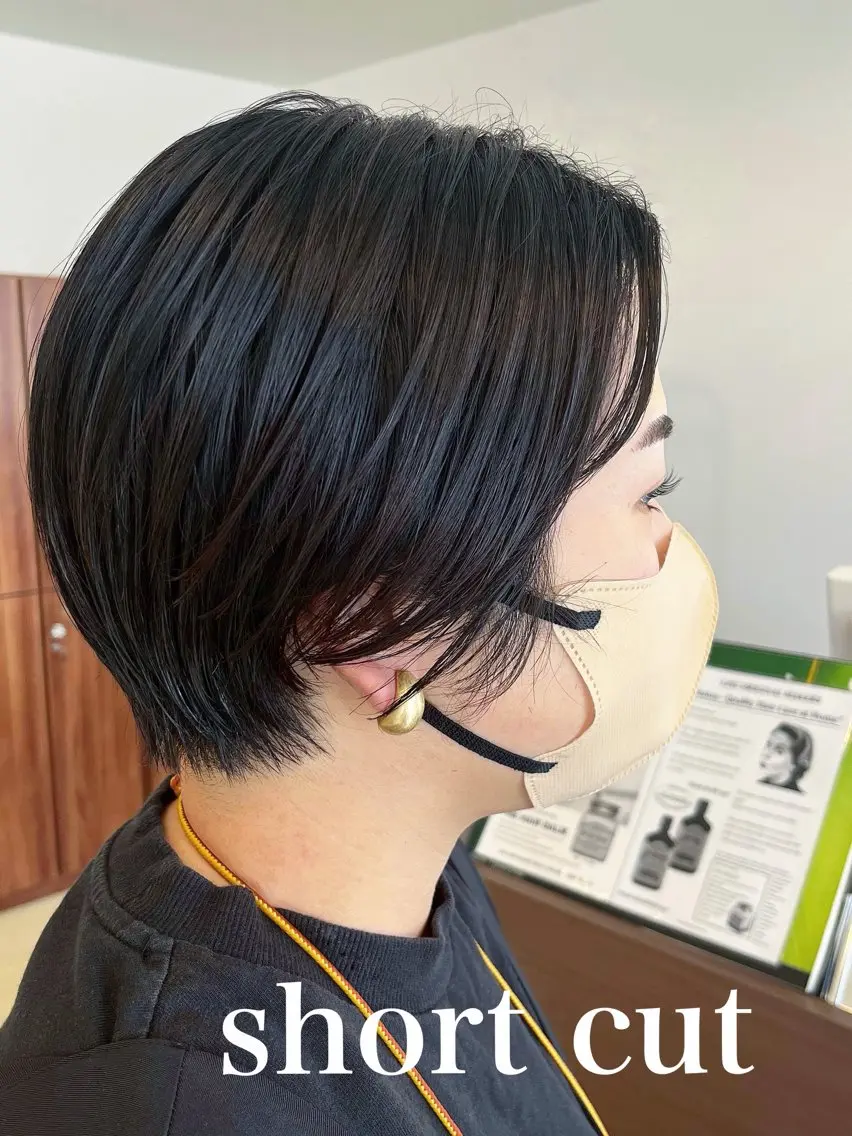 ショート 似合わせカット ショートヘア カット トリートメント カラー∫カット∫ 髪質改善🤍MIKUのヘアスタイル