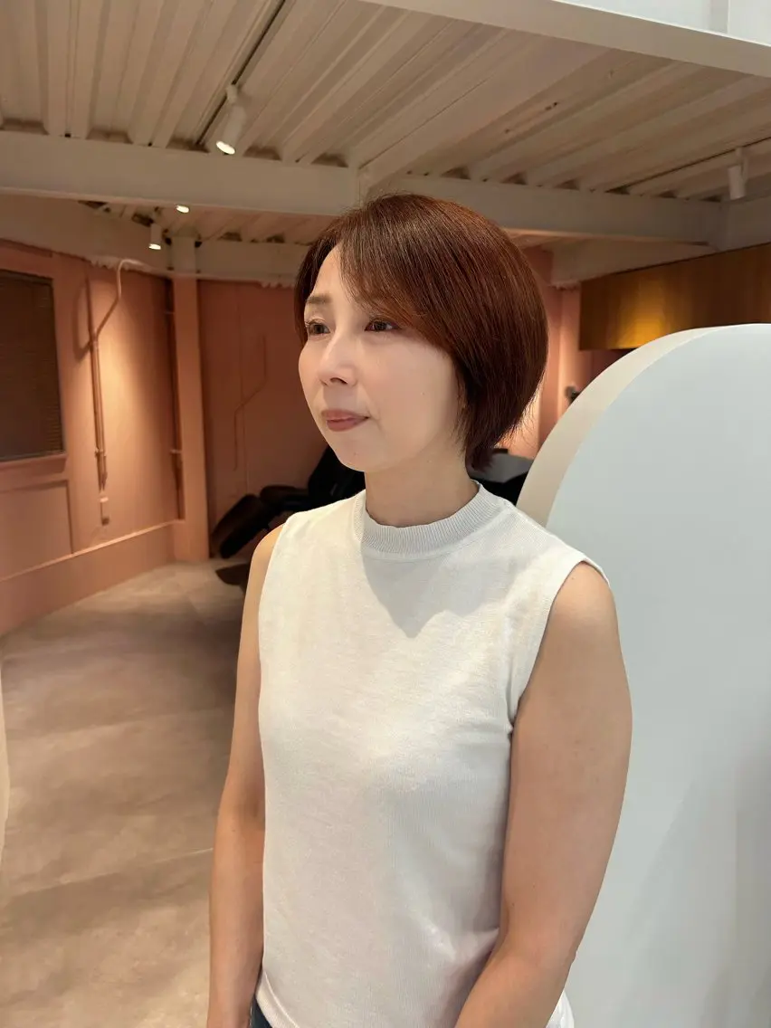ミディアム カラー enif るいのヘアスタイル