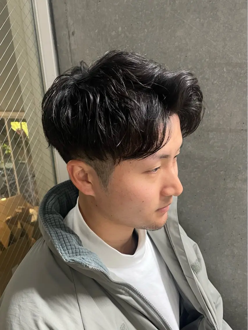 パーマ メンズ カット パーマ トリートメント ヘッドスパ ヘアセット メンズモテパーマ💙 fuwaのヘアスタイル