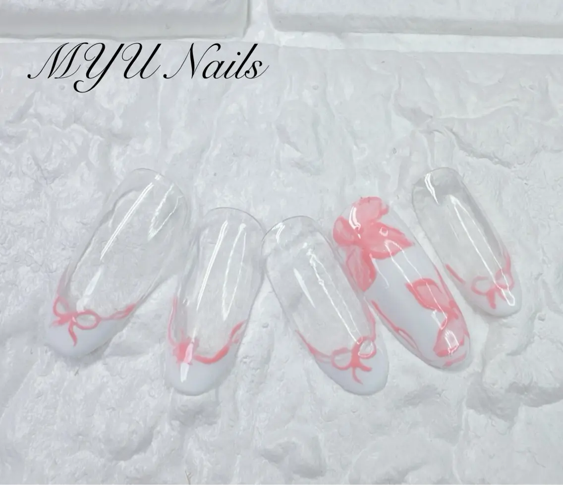 ネイル アートネイル ジェルネイル 持ち込み ニュアンスネイル パラジェル ニュアンスネイル🌈 MYU Nailsのネイルデザイン