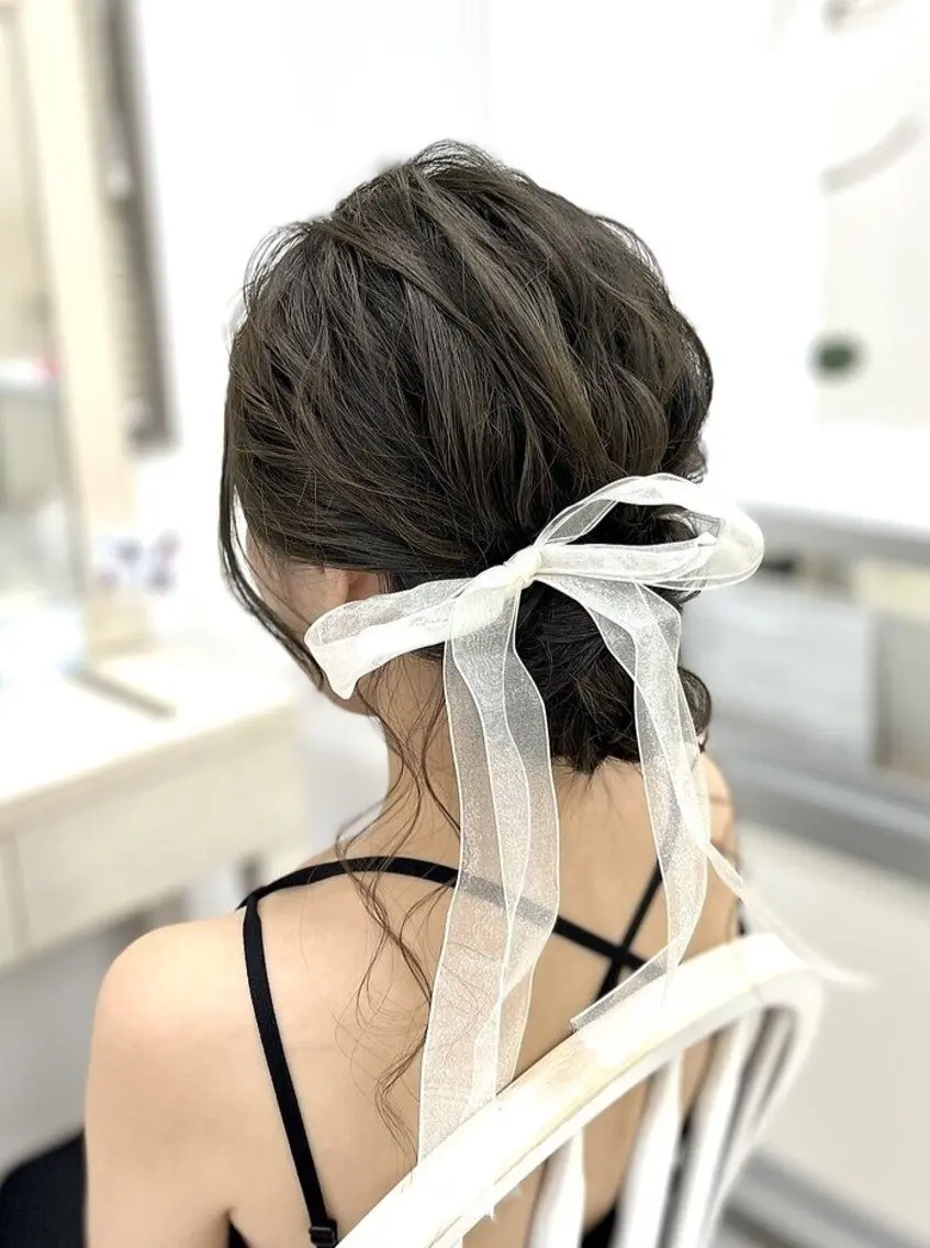 ヘアアレンジ 結婚式・ブライダル 似合わせヘアメイク 💐オダギリチアキのヘアスタイル