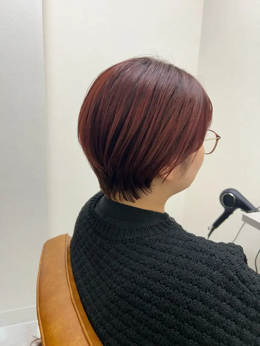 ショート カラー ショートヘア 縮毛矯正 艶カラー吉祥寺🌸 KAZUEのヘアスタイル