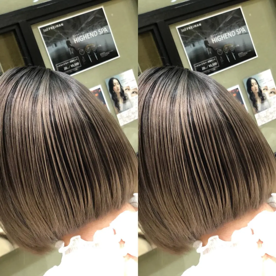 ショート ヘアカラー Y Uのヘアスタイル