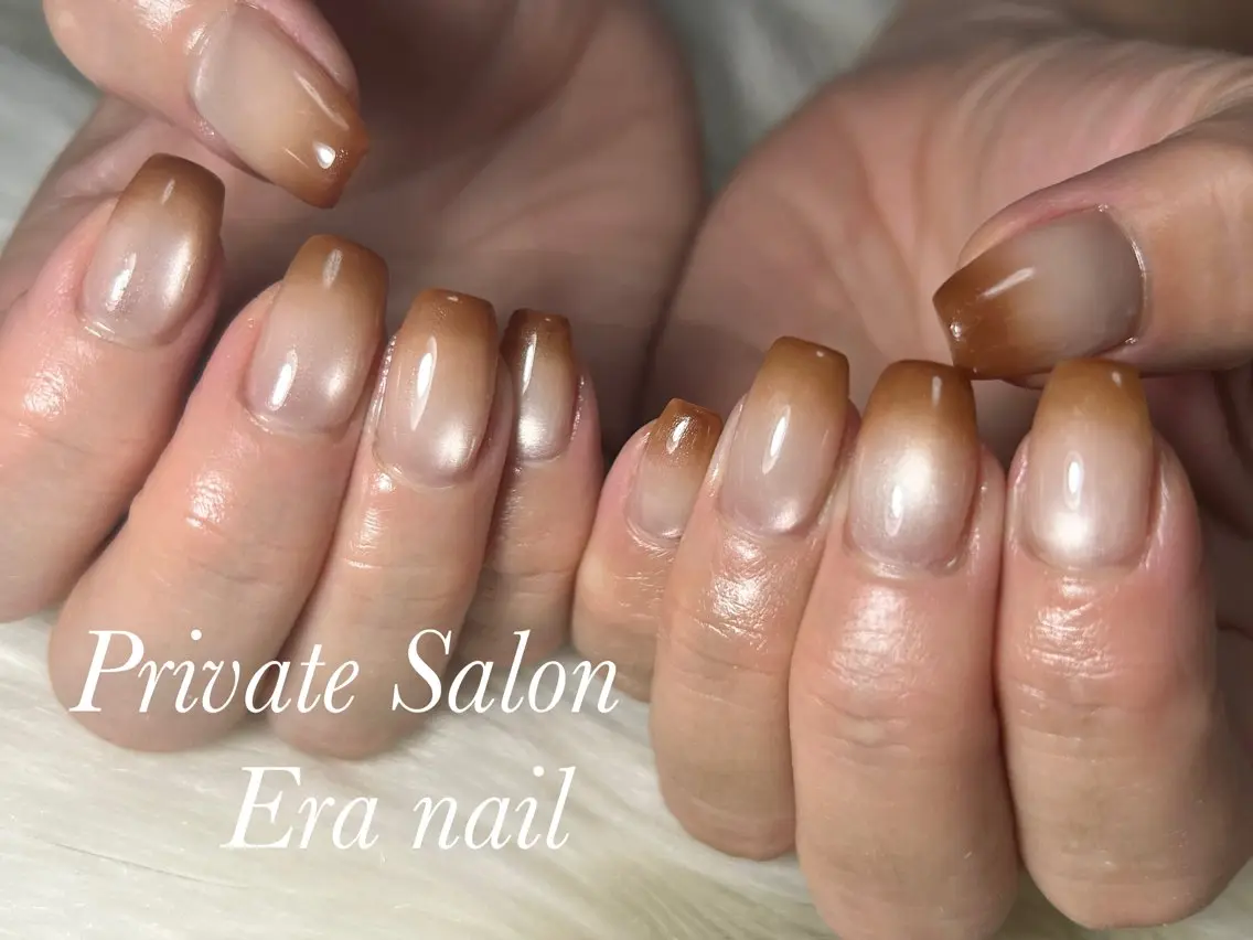 ネイル グラデーション マグネットネイル ハンドネイル Era nailのネイルデザイン