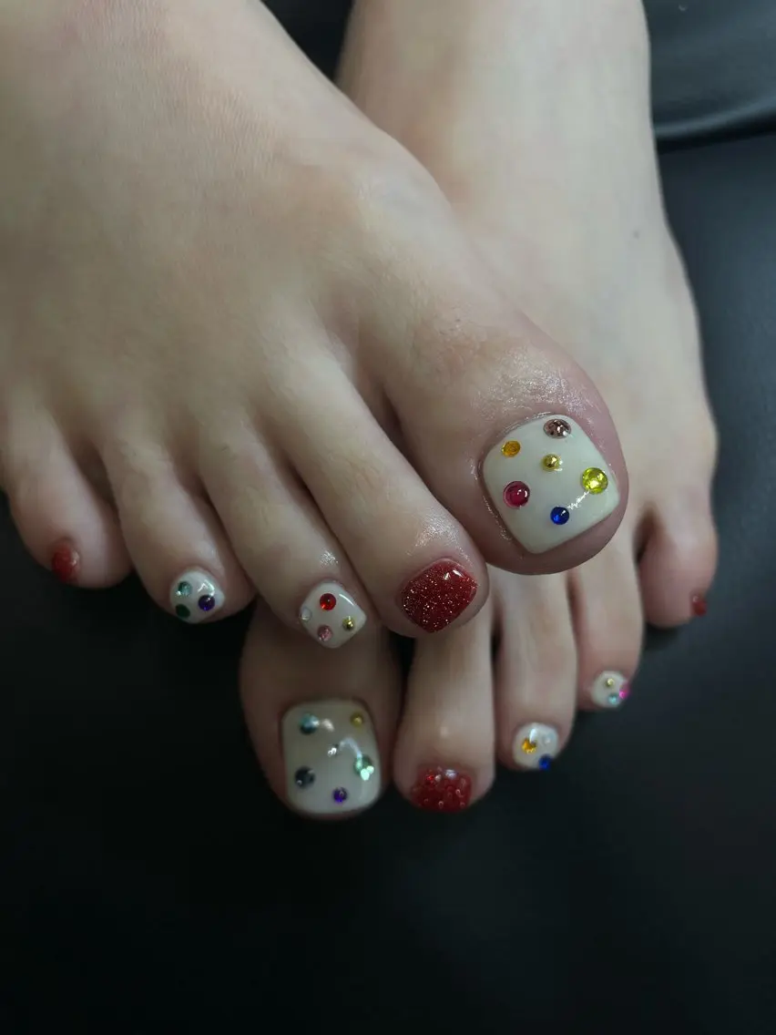 ネイル フットネイル nail salon 3🌞越谷のネイルデザイン
