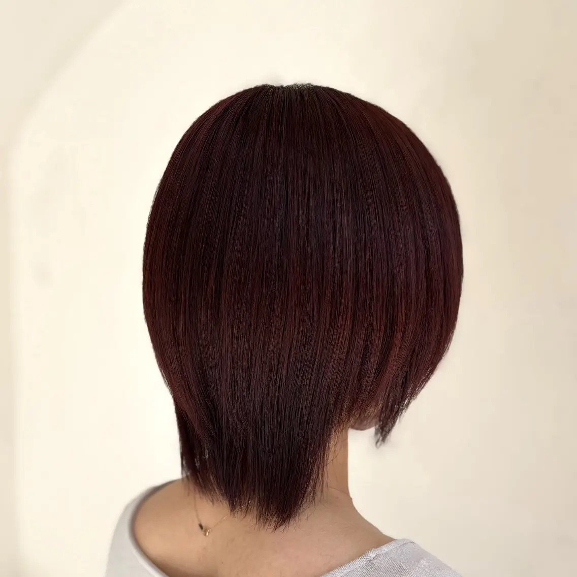 ミディアム カラー ブラウンカラー レッドカラー レッドブラウン ヘアカラー 縮毛矯正/艶カラー Yuzuのヘアスタイル
