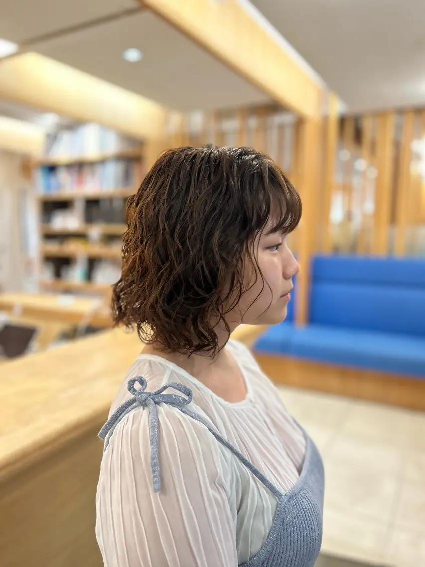 ミディアム アオキ サキ💫のヘアスタイル
