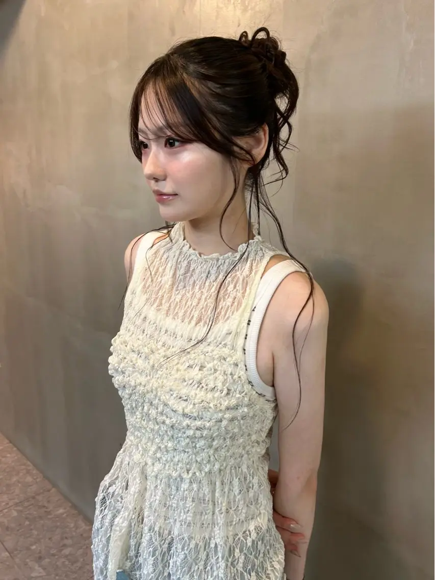 セミロング ヘアアレンジ umu. :)chisakiのヘアスタイル