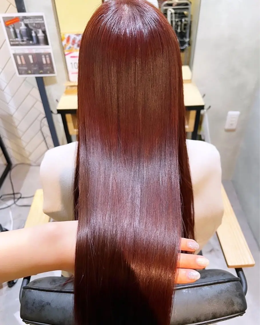 ロング カラー パーマ ブリーチ 髪質改善 ロング トリートメント 酸性ストレート ヘアカラー 縮毛矯正 💎髪質改善専門 jewel boxのヘアスタイル