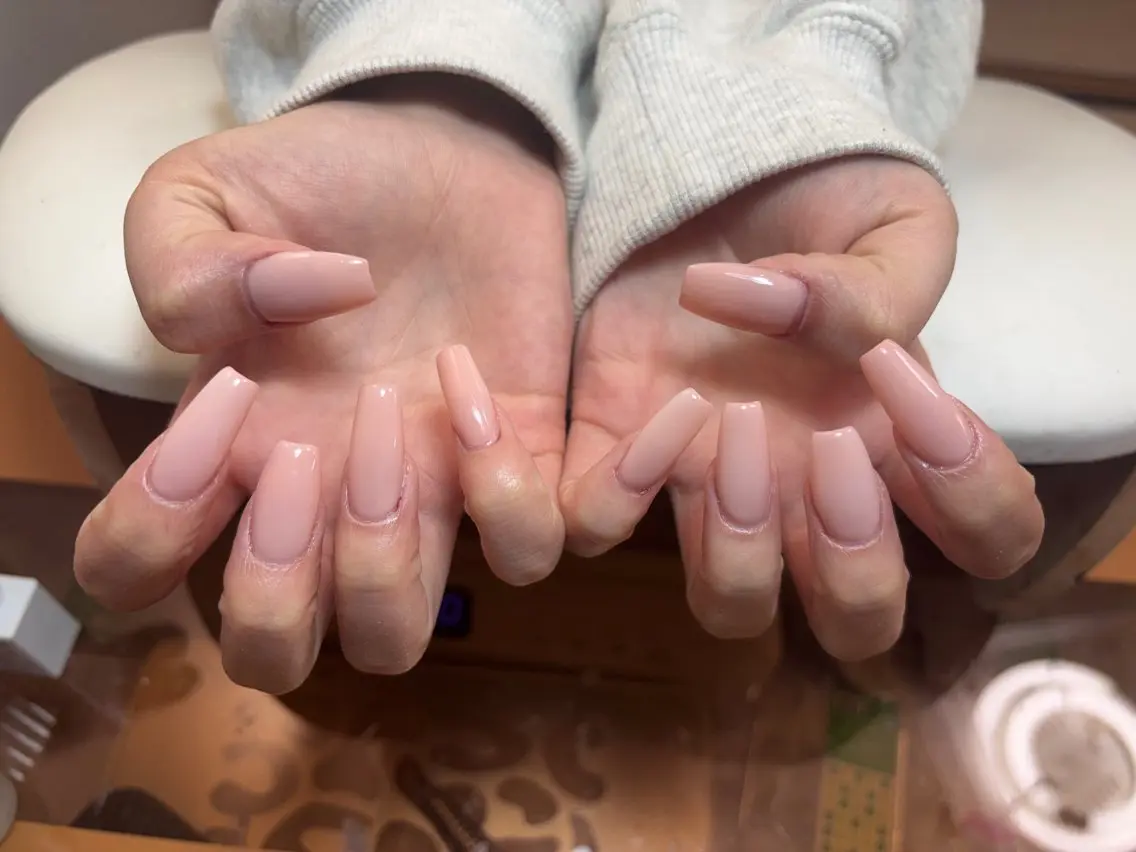 ネイル アートネイル チークネイル 長さ出し フレンチネイル ジェルネイル ハンドネイル ハンドケア Yumi Nail Seiのネイルデザイン