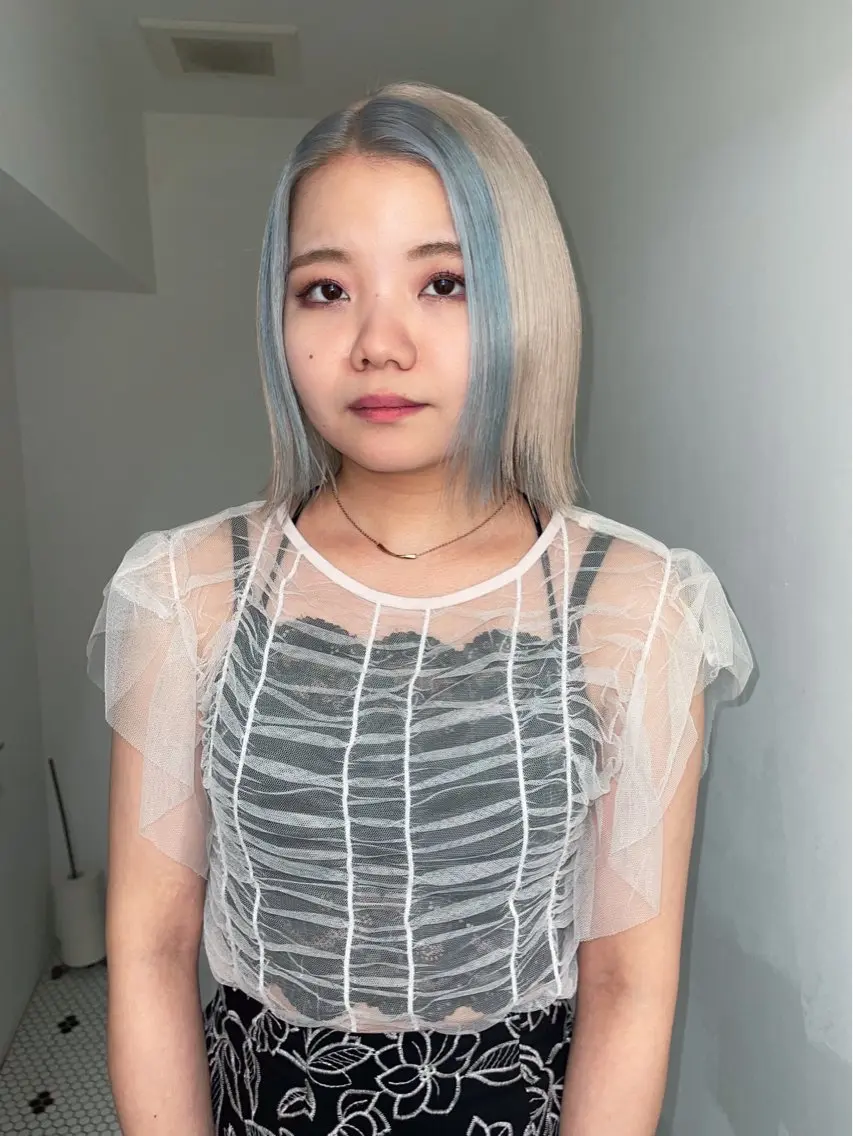 ショート 垢抜け透明感カラー 🧚🏻♀️ミユウのヘアスタイル