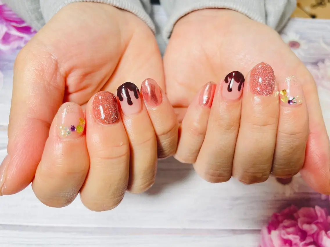 ネイル ミラーネイル ハンドネイル nailsalon Rinのネイルデザイン