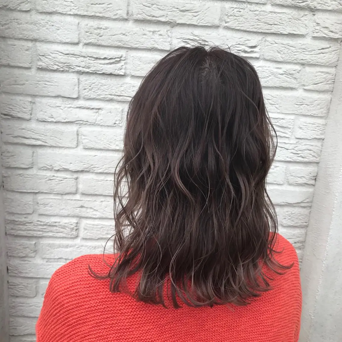 セミロング カラー グラデーションカラー ピンクカラー バイオレットカラー 福原 優介のヘアスタイル