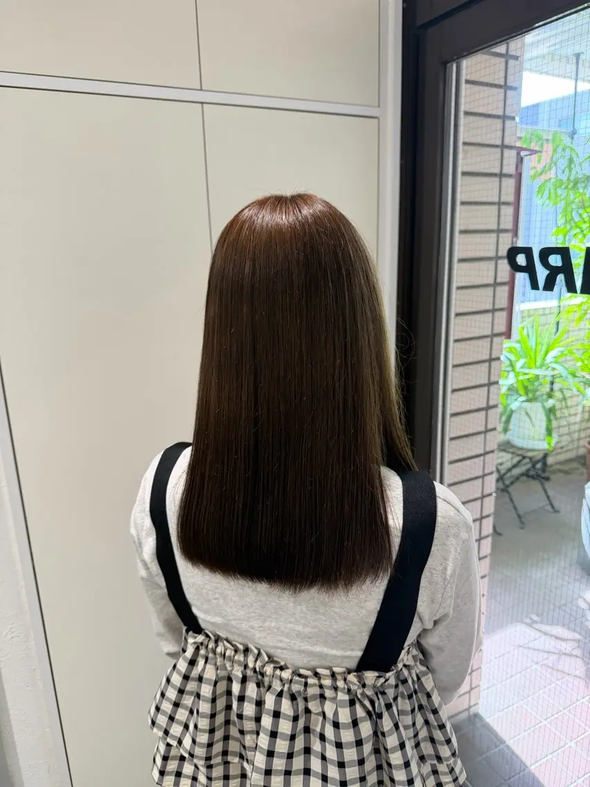 セミロング ワンカラー/ WARPミユのヘアスタイル
