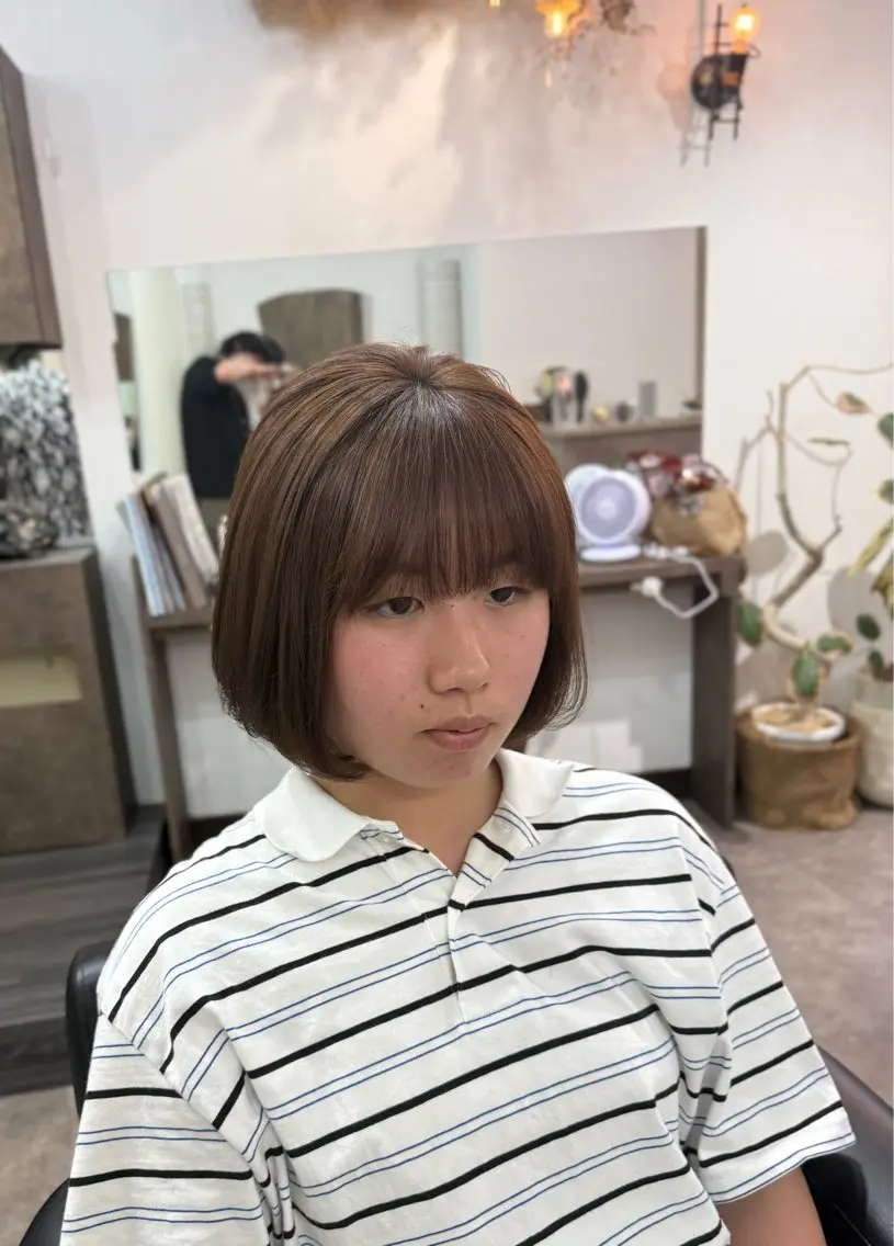 カット(ショート、ボブ、くびれヘアから選べる)➕シャンプーブロー込み➕ワンカールヘアセットの写真