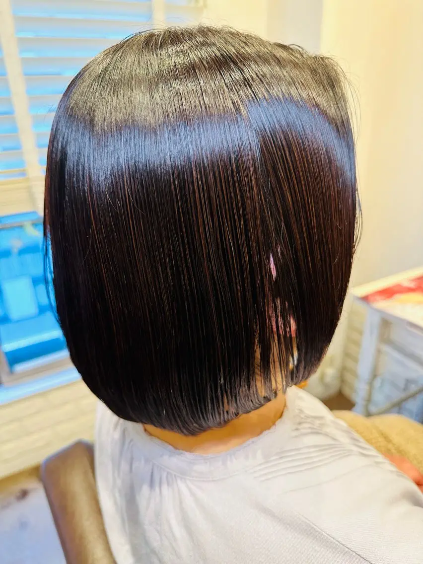 ミディアム カラー ブラウンカラー ダークブラウン BANDE 水崎 悟のヘアスタイル