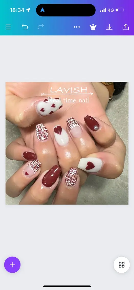 ネイル LAVISH 大和店 emi・:*+のネイルデザイン