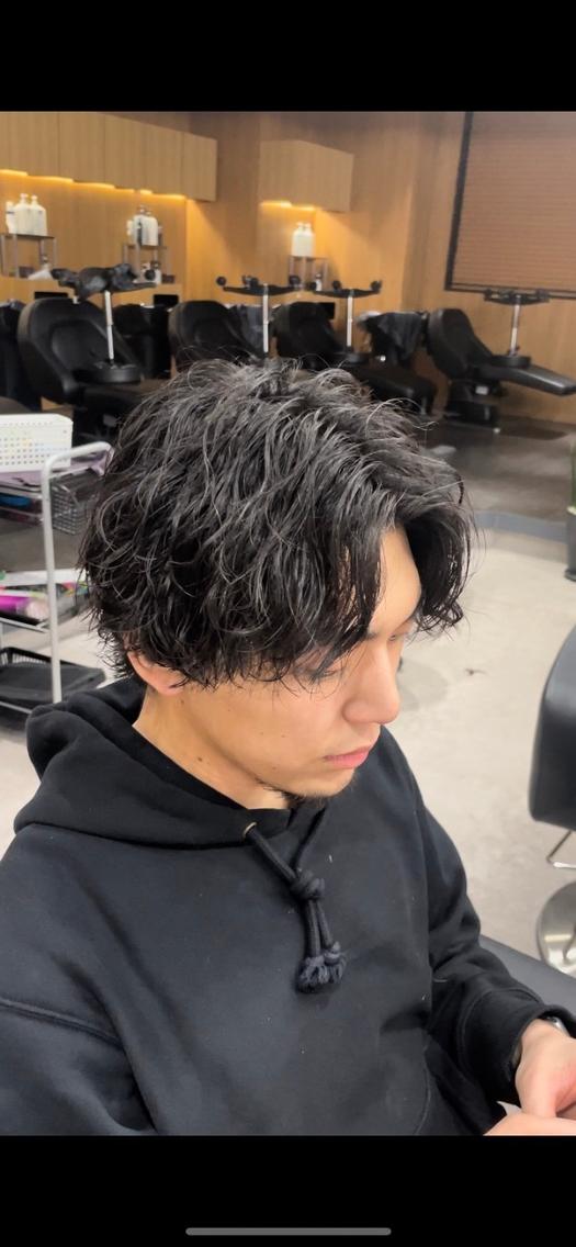 【🛎️3回目の方限定メニュー🛎️】メンズカット＋パーマ　ニュアンス•ツイスパ•波巻きectの写真