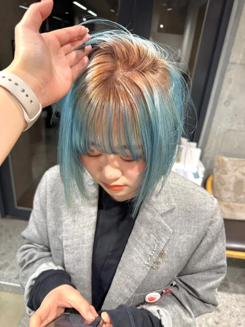 ショート ヘアカラー 🎀ダブルカラー hinata🎀のヘアスタイル