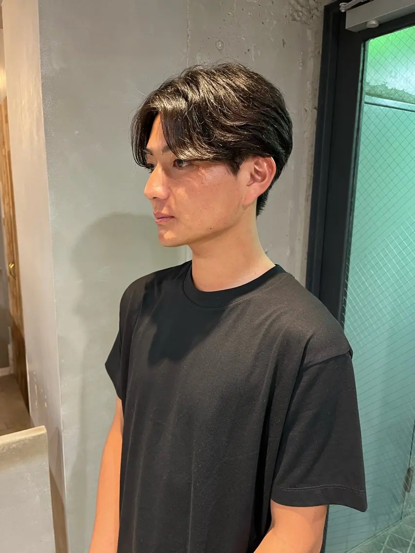 ショート メンズ センターパート tamakawa hinaのヘアスタイル