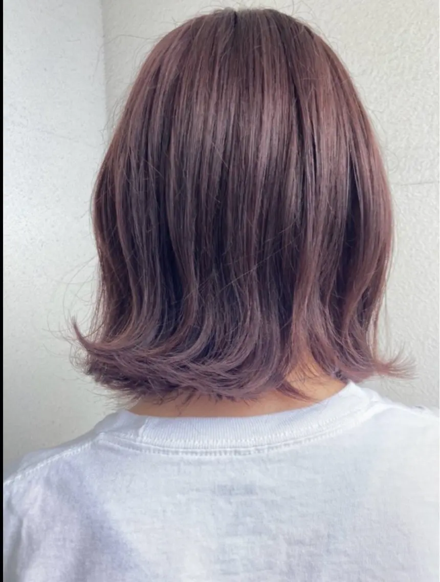 ミディアム カラー ヘアカラー トリートメント ブリーチカラー/草薙 MARU🌼のヘアスタイル