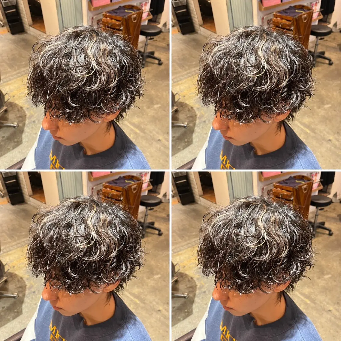 カラー パーマ メンズ カット ヘアカラー パーマ トリートメント ヘアセット メンズパーマ特化 望月謙二郎のヘアスタイル