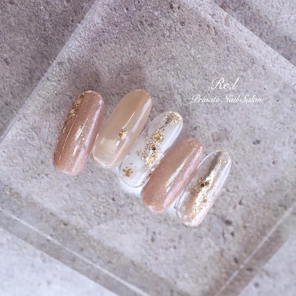 ネイル ニュアンスネイル モチの良さ◉ フィルインネイル♡のネイルデザイン