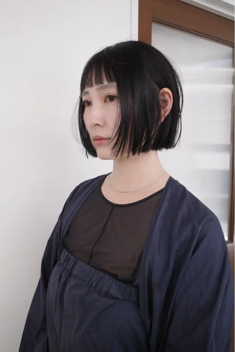 ショート カット ヘアカラー トリートメント 葉 /レイヤーカットのヘアスタイル