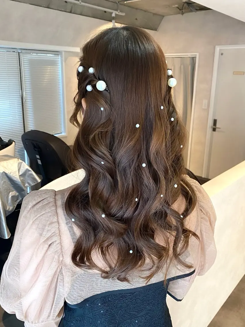 ヘアアレンジ ヘアセット ヘアセット&カラー 🩷miwaのヘアスタイル