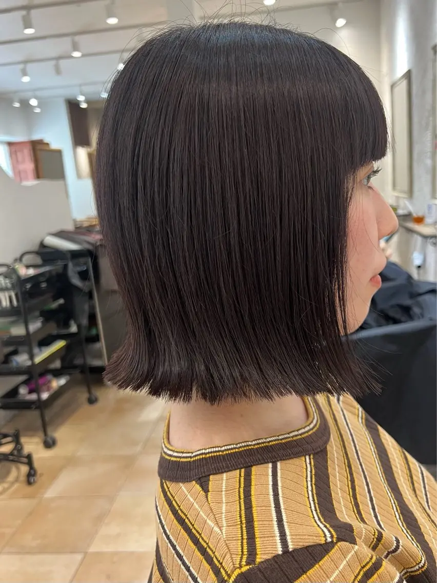 ミディアム カラー 🥀韓国ヘア🥀 宮津真菜のヘアスタイル