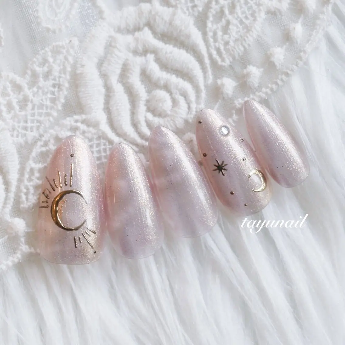 ネイル アートネイル ジェルネイル パラジェル ネイルサロン 【たゆnail】小中のネイルデザイン