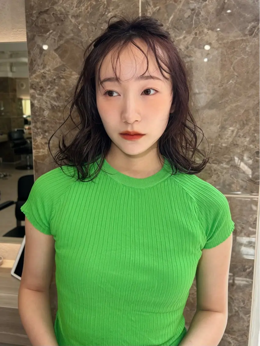 ミディアム カラー 透明感カラー/ chisaのヘアスタイル