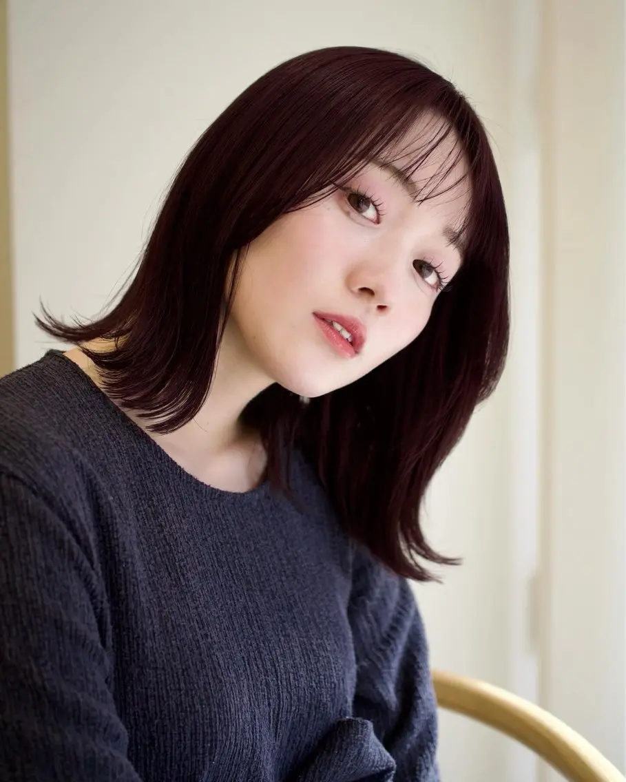 ミディアム カラー 越後 遥/ 透明感カラー🪞🤍のヘアスタイル