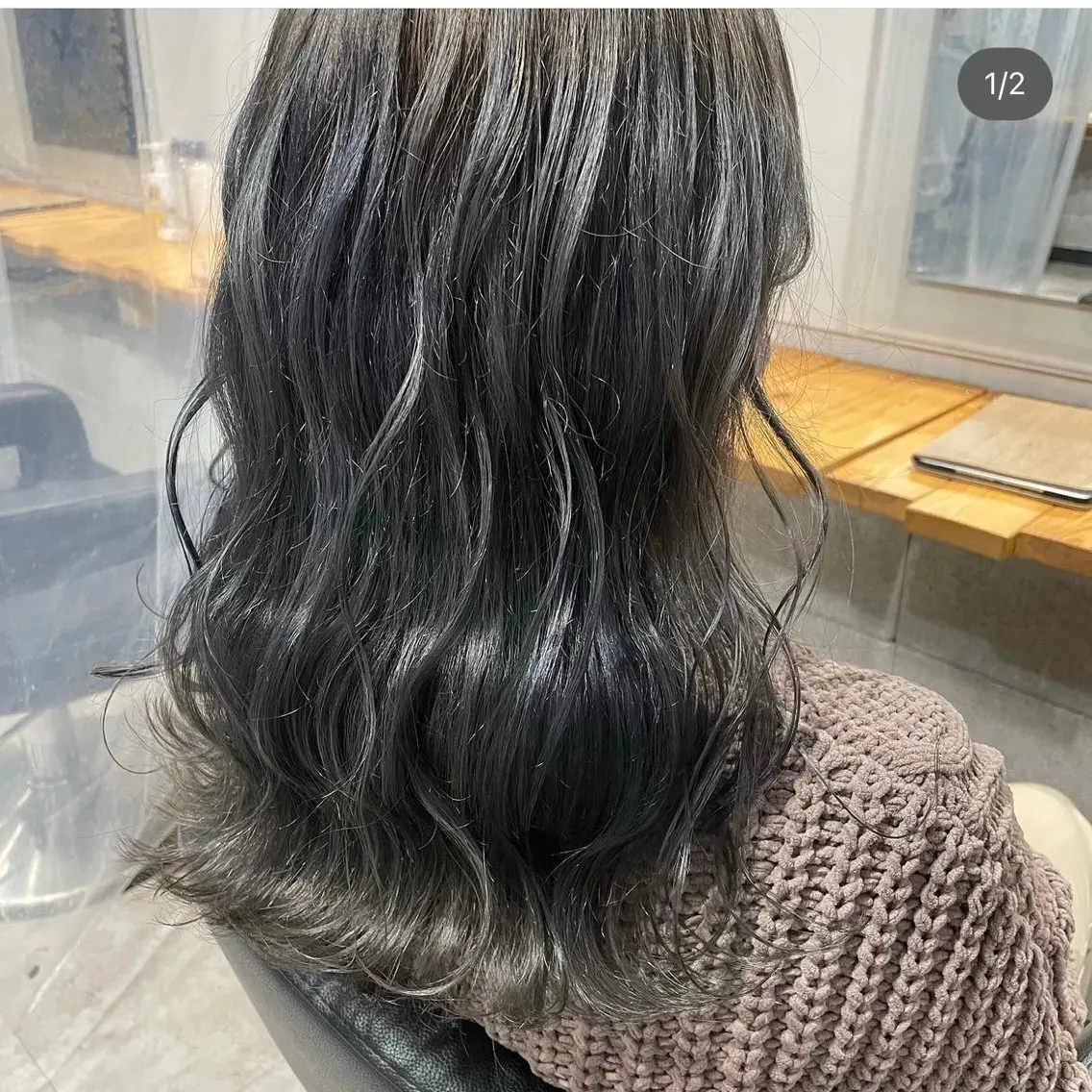ミディアム ヘアカラー トリートメント ヘッドスパ レイヤーStyle 🪽菜々実のヘアスタイル