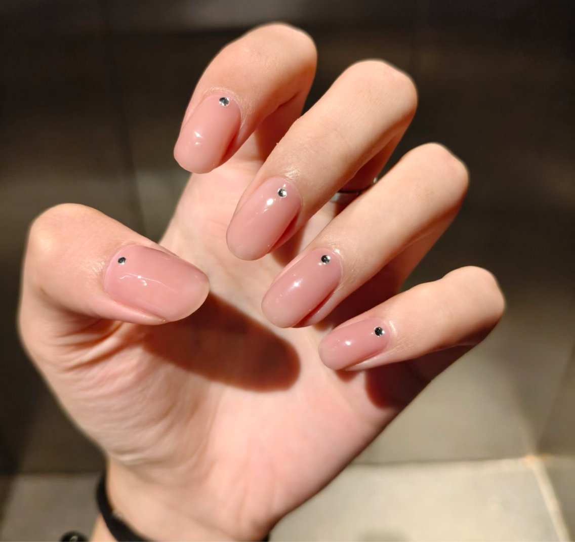 ネイル アートネイル オーロラネイル チークネイル フレンチネイル ガラスフレンチ ハンドネイル 🎀🎀YooLi Nail Salonのネイルデザイン