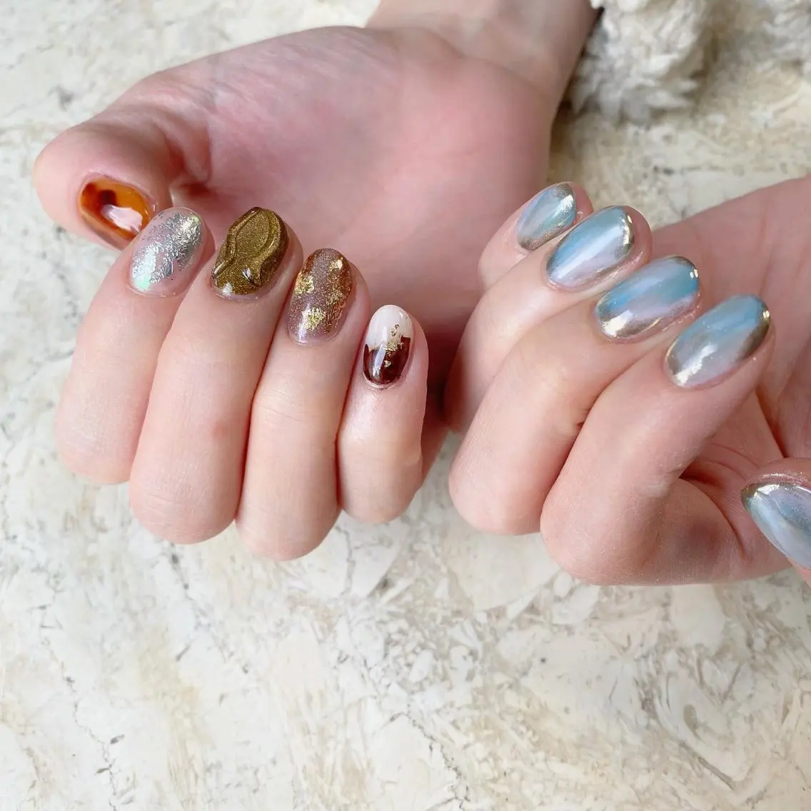 ネイル ぷっくりネイル ハンドネイル フットネイル nail salon mieux(ミュー)のマツエク・マツパデザイン