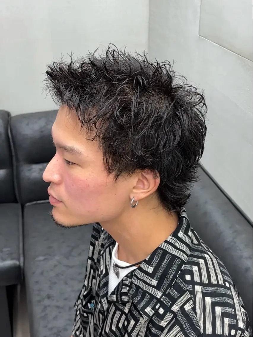 ショート カット パーマ メンズ特化/モデル 募集中/あこのヘアスタイル